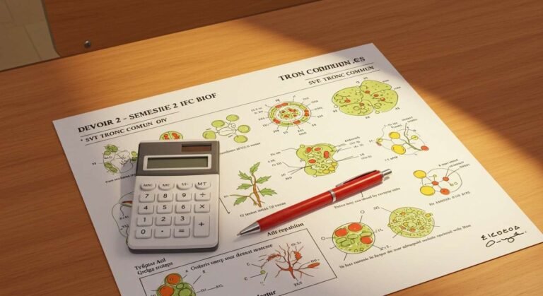 Devoir 2 Semestre 2 - Tronc Commun SVT PDF