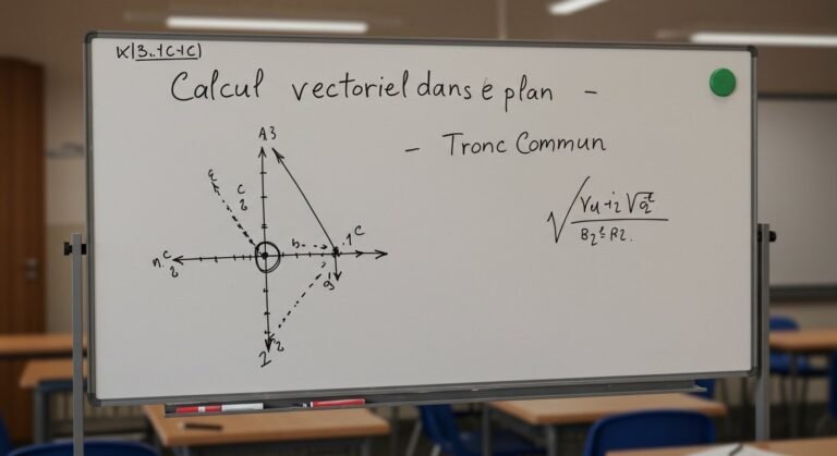 Calcul vectoriel dans le plan - Tronc Commun
